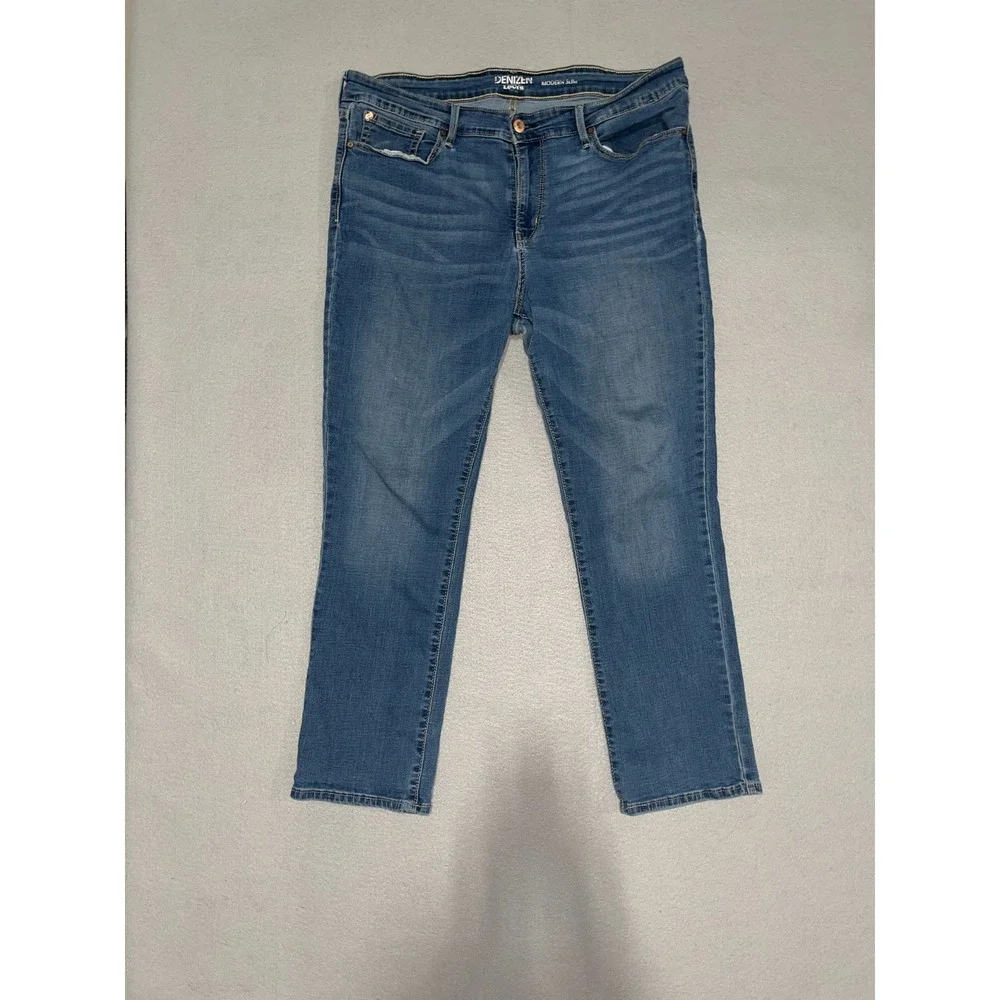 Levi's Denizen Modern Slim Jeans Mens 32x30 Blue Denim Medium Wash Straight Leg